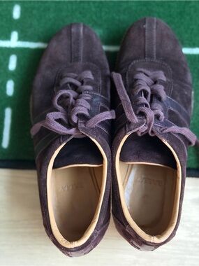 Bally Women’s Luxury Real Leather Suede Lace-Up Sneakers- Made in Italy